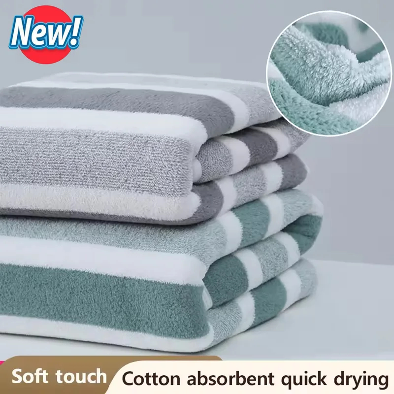 منشفة وجه مخططة جديدة لعام 202 - مراجعة Home Textiles Face Towel وسعره