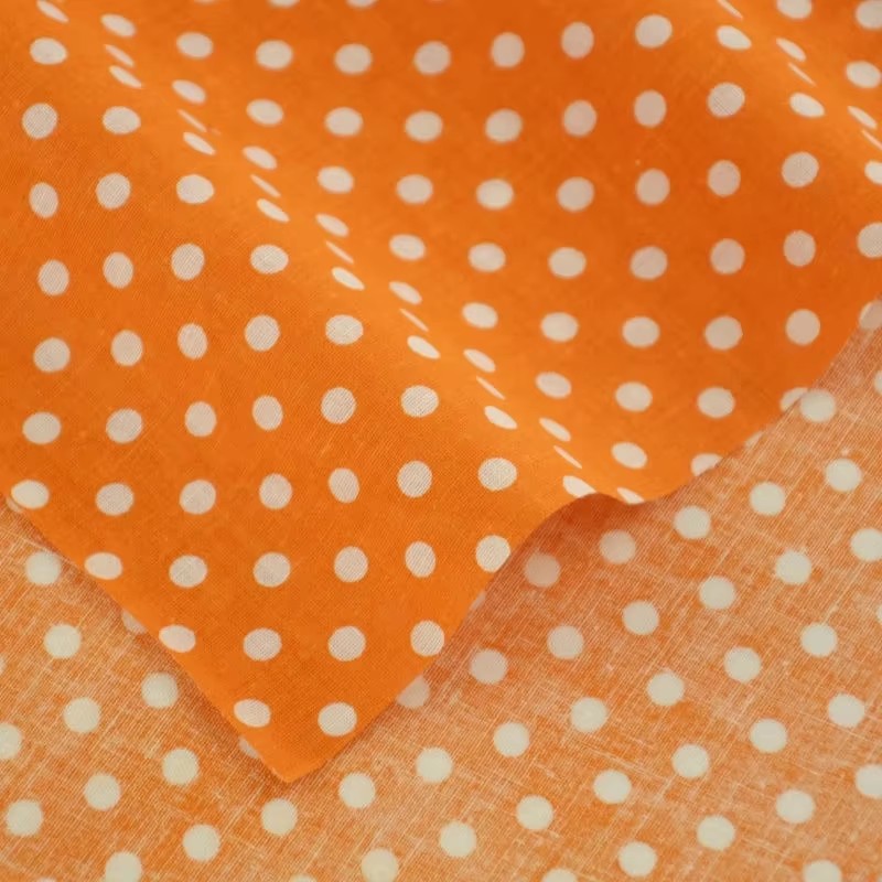 قماش قطني مطبوع بنقط بولكا برت - مراجعة Home Textiles Usa وسعره