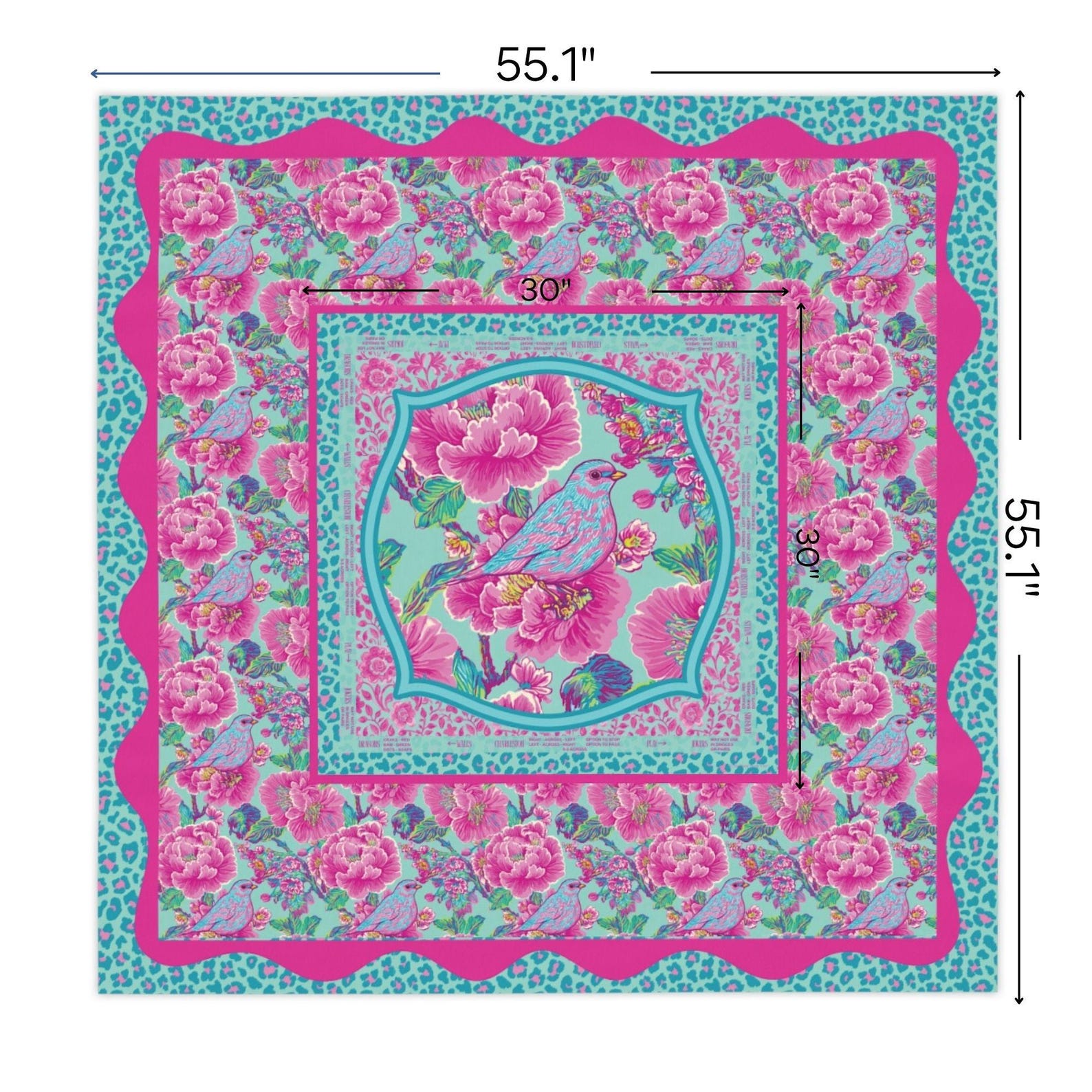 مفرش طاولة مربع لألعاب الماهجو - مراجعة Home Textiles Direct وسعره